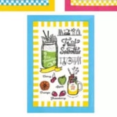 Kit 12 Panos de Copa Felpudo Estampado Dohler Frutas Kit 12 Panos de Copa Felpudo Estampado Dohler Frutas