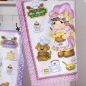 Kit 12 Panos de Copa Felpudo Estampado Dohler Happy Kitchen Kit 12 Panos de Copa Felpudo Estampado Dohler Happy Kitchen