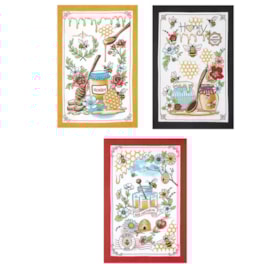 Kit 12 Panos de Copa Felpudo Estampado Dohler Honey Kit 12 Panos de Copa Felpudo Estampado Dohler Honey