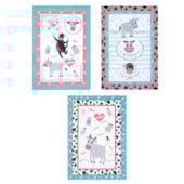 Kit 12 Panos de Copa Felpudo Estampado Dohler Mimosa Kit 12 Panos de Copa Felpudo Estampado Dohler Mimosa