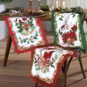 Kit 12 Panos de Copa Felpudo Estampado Dohler Natal 109 Kit 12 Panos de Copa Felpudo Estampado Dohler Natal 109