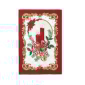 Kit 12 Panos de Copa Felpudo Estampado Dohler Natal 109 Kit 12 Panos de Copa Felpudo Estampado Dohler Natal 109