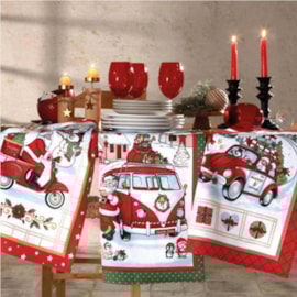 Kit 12 Panos de Copa Felpudo Estampado Dohler Natal Kit 12 Panos de Copa Felpudo Estampado Dohler Natal
