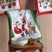 Kit 12 Panos de Copa Felpudo Estampado Dohler Natal II Kit 12 Panos de Copa Felpudo Estampado Dohler Natal II