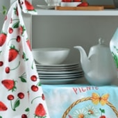 Kit 12 Panos de Copa Felpudo Estampado Dohler Picnic Kit 12 Panos de Copa Felpudo Estampado Dohler Picnic