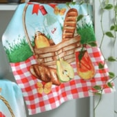 Kit 12 Panos de Copa Felpudo Estampado Dohler Picnic Kit 12 Panos de Copa Felpudo Estampado Dohler Picnic