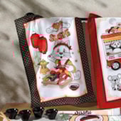 Kit 12 Panos de Copa Felpudo Estampado Dohler Sushi 01 Kit 12 Panos de Copa Felpudo Estampado Dohler Sushi 01