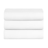 Kit 3 Colchas Piquet Teka Gênova Casal 100% Algodão Branco