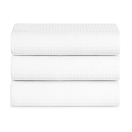 Kit 3 Colchas Queen Piquet Teka Genova 100% Algodão Branco