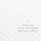 Kit 3 Colchas Queen Piquet Teka Genova 100% Algodão Branco (ATACADO)