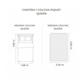 Kit 3 Colchas Queen Piquet Teka Genova 100% Algodão Branco (ATACADO)