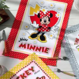 Kit 3 Panos de Copa Felpudo Estampado Dohler Mickey e Minnie II Kit 3 Panos de Copa Felpudo Estampado Dohler Mickey e Minnie II
