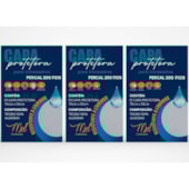 Kit 3 Protetores de Travesseiro Hotelaria 200 Fios 100% Algodão Mel