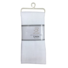 Kit 4 Guardanapos Linen Niazitex 46cm x 46cm Branco Kit 4 Guardanapos Linen Niazitex 46cm x 46cm Branco