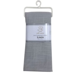 Kit 4 Guardanapos Linen Niazitex 46cm x 46cm Prata Kit 4 Guardanapos Linen Niazitex 46cm x 46cm Prata