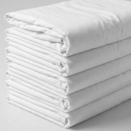 Kit 5 Lençois Elásticado Hotelaria Solteiro 250cm x 160cm 80%Algodão 20%Poliester(ATACADO)