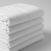Kit 5 Lençois Elásticado Hotelaria Solteiro 250cm x 160cm 80%Algodão 20%Poliester(ATACADO)