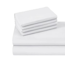 Kit 5 Lençois Plano Hotelaria Casal 250cm x 250cm 80%Algodão 20%Poliester (ATACADO)