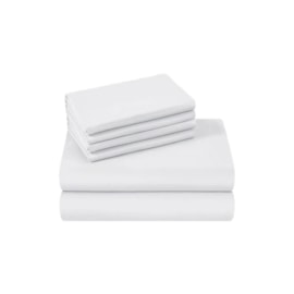 Kit 5 Lençois Plano Hotelaria Solteiro 250cm x 160cm 80%Algodão 20%Poliester (ATACADO) Kit 5 Lençois Plano Hotelaria Solteiro 250cm x 160cm 80%Algodão 20%Poliester (ATACADO)