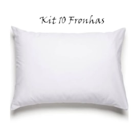 Kit 5 Pares de Fronhas Hotelaria 80%Algodão 20%Poliester Branco 70cm x 50cm (ATACADO) Kit 5 Pares de Fronhas Hotelaria 80%Algodão 20%Poliester Branco 70cm x 50cm (ATACADO)