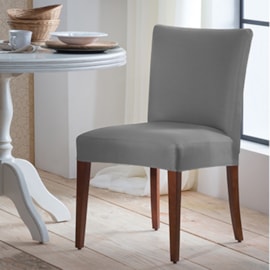 Kit 6 Capas de Cadeira Adomes Cinza Kit 6 Capas de Cadeira Adomes Cinza