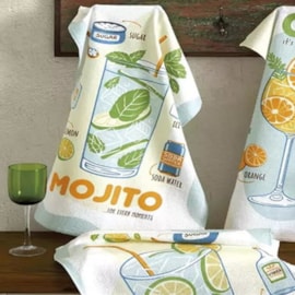 Kit 6 Panos de Copa Felpudo Estampado Dohler Drinks Kit 6 Panos de Copa Felpudo Estampado Dohler Drinks