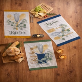 Kit 6 Panos de Copa Felpudo Teka Primore Kitchen II 100% Algodão 40x65 cm