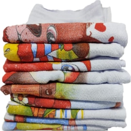 Kit 9 Pano de Prato Pé de Galinha Mc Flanelas Estampado 41cm x 69cm Kit 9 Pano de Prato Pé de Galinha Mc Flanelas Estampado 41cm x 69cm