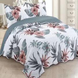 Kit Cobre Leito Casal Rozac Shabby Chic Floral (1 Cobreleito + 2 Porta-Travesseiro) Kit Cobre Leito Casal Rozac Shabby Chic Floral (1 Cobreleito + 2 Porta-Travesseiro)