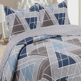 Kit Cobre Leito Solteiro Rozac London Est.4 (1 Cobreleito + 1 Porta-Travesseiro) Kit Cobre Leito Solteiro Rozac London Est.4 (1 Cobreleito + 1 Porta-Travesseiro)