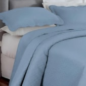 Kit Colcha Casal Rozac Classic Azul (1 Colcha + 2 Porta-Travesseiro)