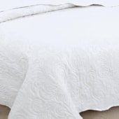 Kit Colcha Casal Rozac Classic Branco (1 Colcha + 2 Porta-Travesseiro)