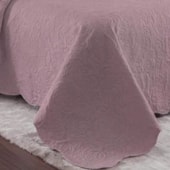 Kit Colcha Casal Rozac Classic Rosè (1 Colcha + 2 Porta-Travesseiro)