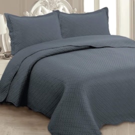 Kit Colcha King Rozac Classic Grafite (1 Colcha + 2 Porta-Travesseiro) Kit Colcha King Rozac Classic Grafite (1 Colcha + 2 Porta-Travesseiro)