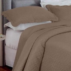 Kit Colcha King Rozac Classic Marrom (1 Colcha + 2 Porta-Travesseiro) Kit Colcha King Rozac Classic Marrom (1 Colcha + 2 Porta-Travesseiro)