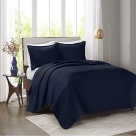 Kit Colcha Queen Corttex Siena 240x260 Marinho (1 Colcha + 2 Porta Travesseiro) Kit Colcha Queen Corttex Siena 240x260 Marinho (1 Colcha + 2 Porta Travesseiro)