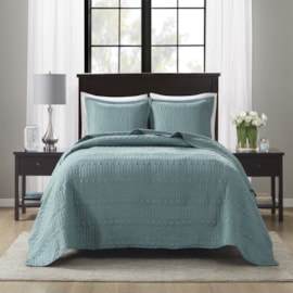 Kit Colcha Solteiro Corttex Siena 160x240 Verde (1 Colcha + 1 Porta Travesseiro) Kit Colcha Solteiro Corttex Siena 160x240 Verde (1 Colcha + 1 Porta Travesseiro)