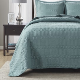 Kit Colcha Solteiro Corttex Siena 160x240 Verde (1 Colcha + 1 Porta Travesseiro) Kit Colcha Solteiro Corttex Siena 160x240 Verde (1 Colcha + 1 Porta Travesseiro)