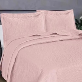 Kit Colcha Solteiro Flora Habitat Rosa (1 Colcha + 1 Porta-Travesseiro) Kit Colcha Solteiro Flora Habitat Rosa (1 Colcha + 1 Porta-Travesseiro)