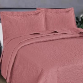 Kit Colcha Solteiro Flora Habitat Rosè (1 Colcha + 1 Porta-Travesseiro) Kit Colcha Solteiro Flora Habitat Rosè (1 Colcha + 1 Porta-Travesseiro)