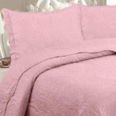 Kit Colcha Solteiro Rozac Classic Rosa Antigo (1 Colcha + 1 Porta-Travesseiro)