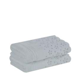 Kit com 2 Toalhas de Lavabo Crystal Buddemeyer Verde malva Kit com 2 Toalhas de Lavabo Crystal Buddemeyer Verde malva