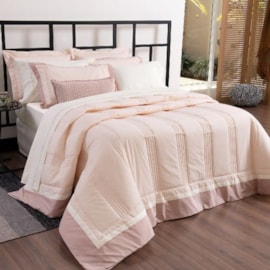 Kit Coordenado Queen Lavive Antares Sal Rosa Kit Coordenado Queen Lavive Antares Sal Rosa