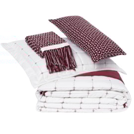 Kit Coordenado Queen Lavive Diana Cabernet Kit Coordenado Queen Lavive Diana Cabernet