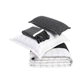 Kit Coordenado Solteiro Lavive Diana Preto Kit Coordenado Solteiro Lavive Diana Preto