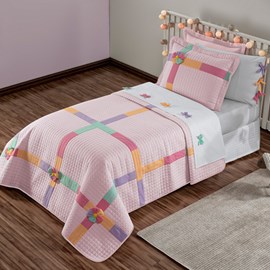 kit coordenado Solteiro Rosa Nancy Lavive kit coordenado Solteiro Rosa Nancy Lavive