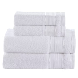 Kit de Toalhas 4 Peças Santista Royal Knut 100% Algodão Kit de Toalhas 4 Peças Santista Royal Knut 100% Algodão