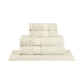 Kit Enxoval Jogo de Cama King e Jogo de Banho Bouton Creme Kit Enxoval Jogo de Cama King e Jogo de Banho Bouton Creme