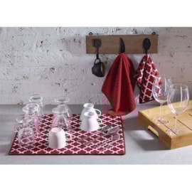 Kit Escorredor de Louça Jolitex Vermelho 3 Peças Kit Escorredor de Louça Jolitex Vermelho 3 Peças