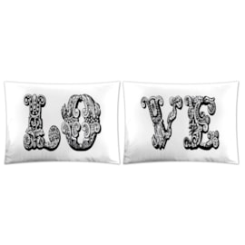 Kit Fronha Divertida Vivaldi Fusion 50 x 70 Love (2Fronhas) Kit Fronha Divertida Vivaldi Fusion 50 x 70 Love (2Fronhas)